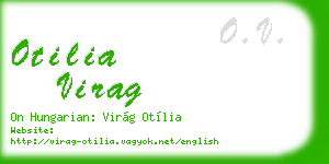 otilia virag business card