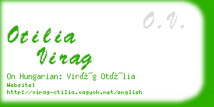 otilia virag business card